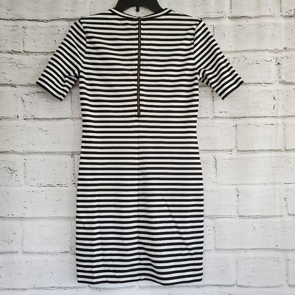 Aritzia Sunday Best Striped Dress Black White - Picture 9 of 10
